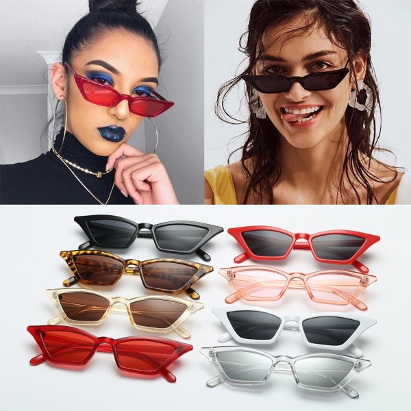 Top quality Fashion Women Glasses Small Frame Cat Eye Sunglasses UV400 Sun Shades Glasses Street Eyewear Female glasses - Image 2