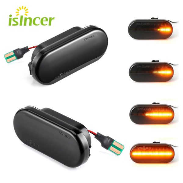 2pieces Led Dynamic Side Marker Turn Signal Light For Volkswagen VW Bora Golf 3 4 Passat 3BG Polo SB6 SEAT Ibiza Leon Skoda Ford - Image 7
