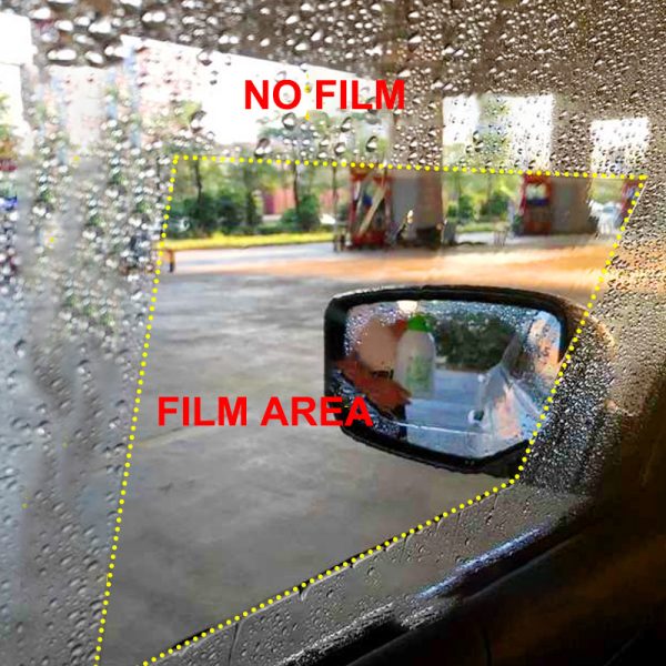 2pcs / set Anti Fog Car Mirror Window Clear Film Anti-Light Car Rearview Mirror Protector Film Waterproof Rainproof Car Sticker - Image 2