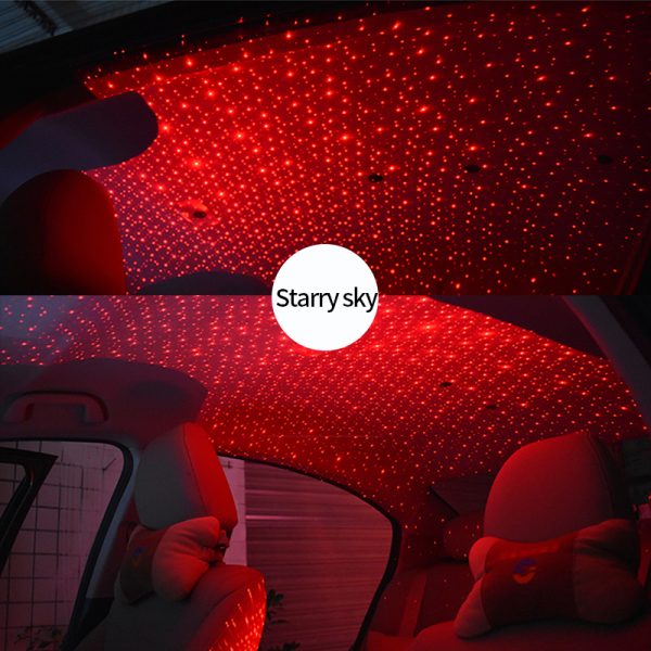 Light Projector Car Decoration Light USB LED Starry Sky Star DJ RGB Laser Projector Music Sound Remote Control Auto Car Styling - Image 5