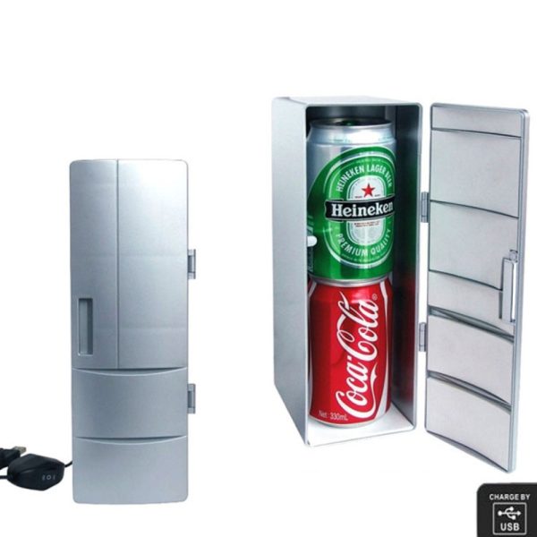 Portable Mini USB Fridge Home Dormitory car office Laptop Refrigerator Warmer Cooler Beverage Drink Cans Freezer - Image 3