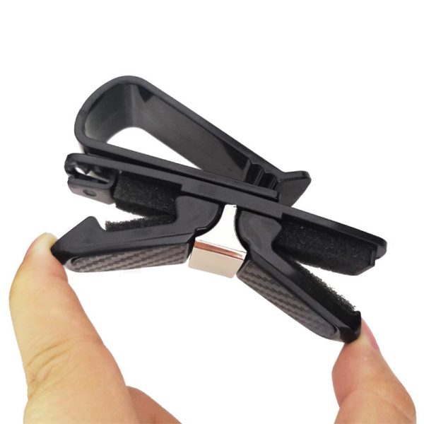 Carbon fiber car Glasses clip Sunglasses clip car with card folder paper clip car supplies - Image 2
