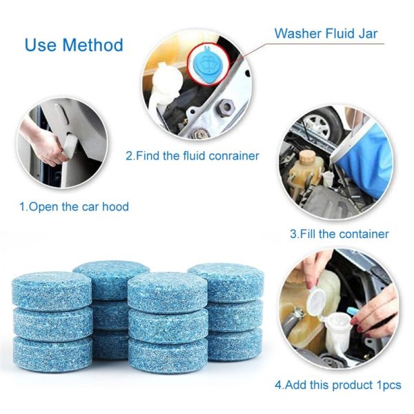 10PCS/Pack(1PCS=4L Water)Car Solid Wiper Fine Seminoma Wiper Auto Window Cleaning Car Windshield Glass Cleaner Car Accessories - Image 3