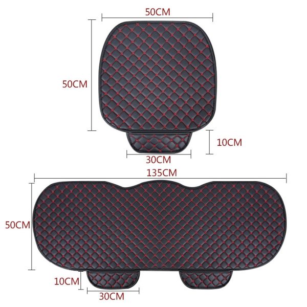Car Seat Cover Set Universal Leather Car Seat Covers Protection Auto Seats Cushion Pad Mats Chair Protector Interior Accessories - Image 2