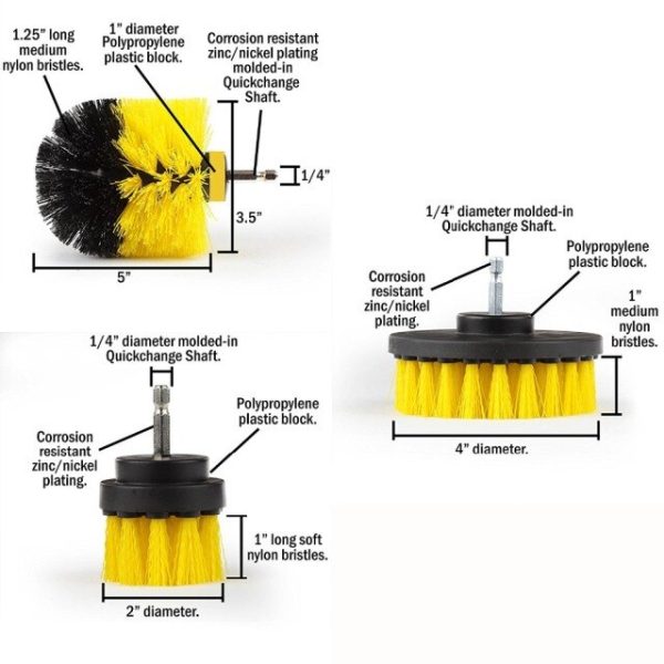 Power Scrubber Brush Set for Bathroom Car | Drill Scrubber Brush - Image 10
