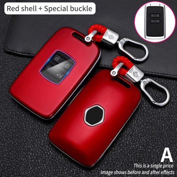 Car Key Case For Renault Koleos Kadjar Scenic Megane Sandero Espace Clio Captur Kangoo  Laguna Talisman Twingo Carbon Fibe Cover - Image 9