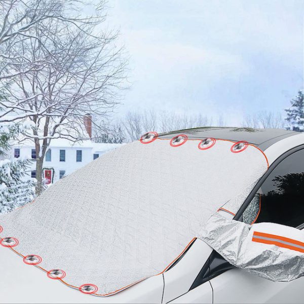 Car Snow Block Front Windshield Cover Anti-Frost Anti-Freeze Sunshade Shade Winter Snow Block Auto Supplies Sunshad - Image 4
