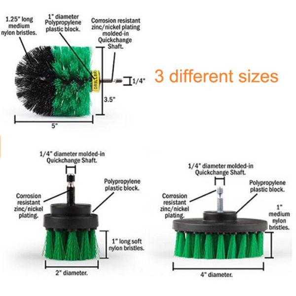 Power Scrubber Brush Set for Bathroom Car | Drill Scrubber Brush - Image 6