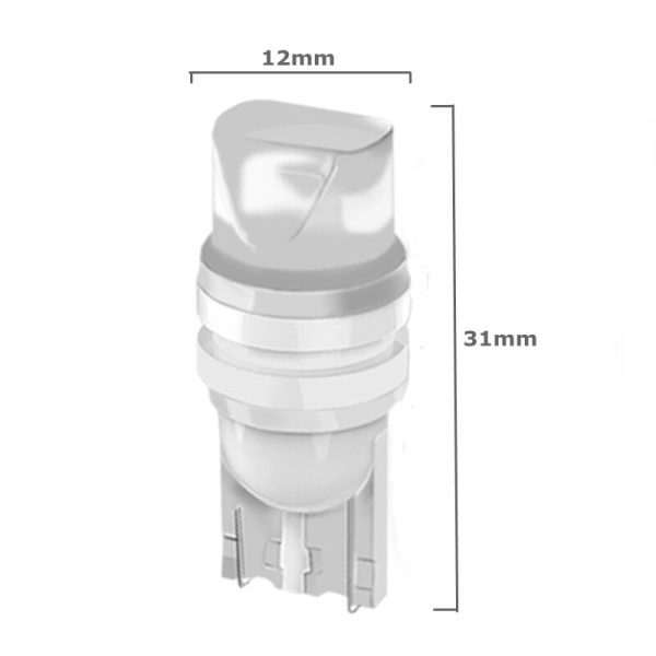 10Pcs T10 W5W Ceramic 3D LED Waterproof Wedge Licence Plate Lights WY5W Turn Side Lamp Car Reading Dome Light Auto Parking Bulb - Image 3