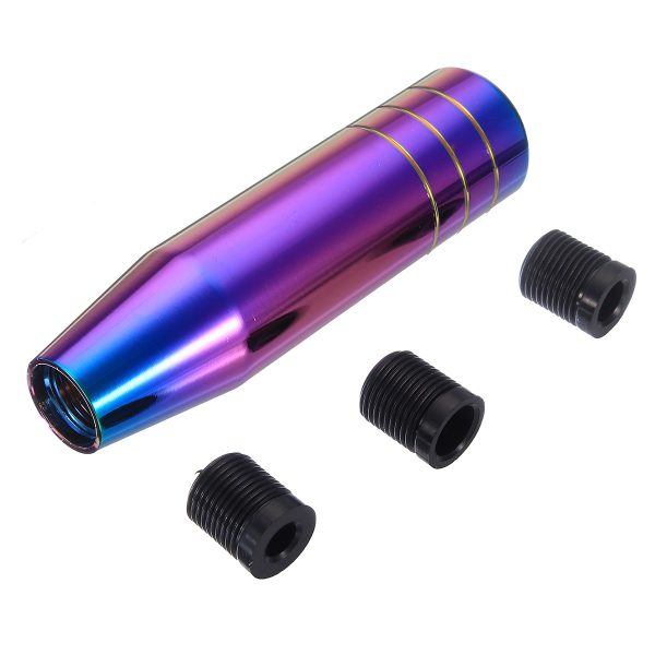 13cm 18cm Universal Auto Car Manual Gear Shift Knob Shifter Lever Aluminum Neo Chrome - Image 2