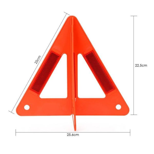 2Pcs Foldable Car Warning Triangle Safety Stop Breakdown Sign Board Emergency Reflective Flash Reflector - Image 2