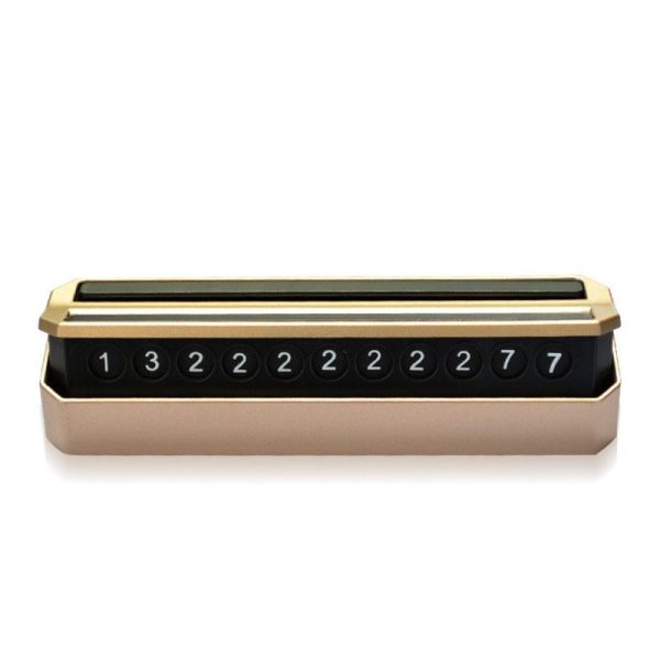 Car Phone Number Auto Parking Card Hidden Drawer Sticker Plate Automobile Temporary Double Sided Switch Number Card