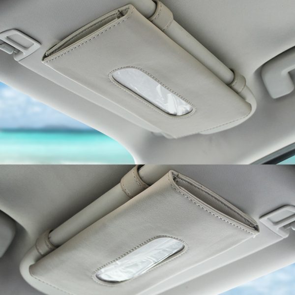 1 Pcs Car Tissue Box Towel Sets Car Sun Visor Tissue Box Holder Auto Interior Storage Decoration for BMW Car Accessories - Image 2