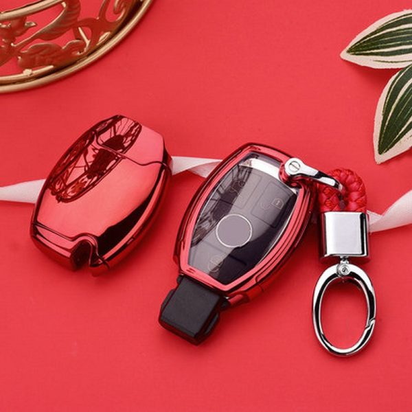 Hight quality PC+TPU key case cover Key case protective shell holder for Mercedes benz A B R G Class GLK GLA w204 W251 W463 W176 - Image 14