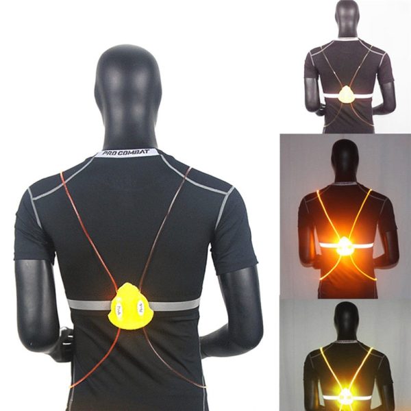 360 Reflective LED Flash Driving Vest High Visibility Night Running Cycling Riding Outdoor Activities Light Up Safety Bike Vest - Image 3