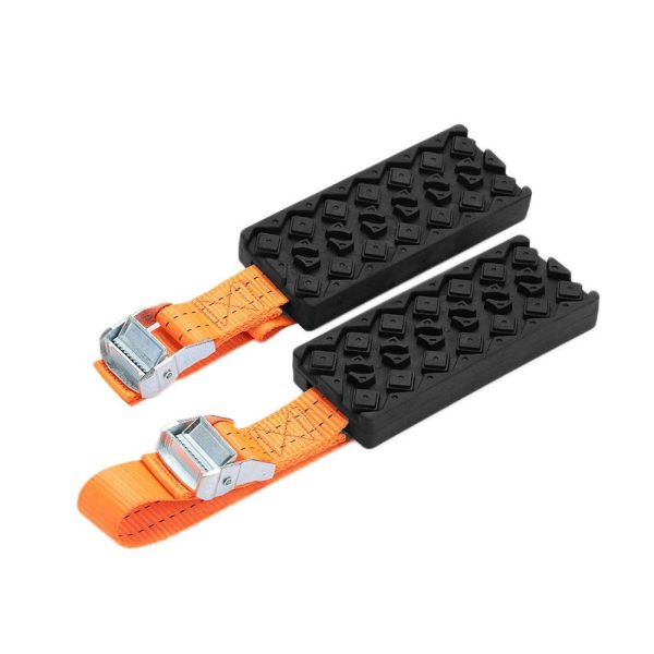 Vehemo Tire Chain Strap Snow Chain 2PCS Rubber Nylon Anti-Skid Wheel Automobile Saloon Car Belt - Image 2