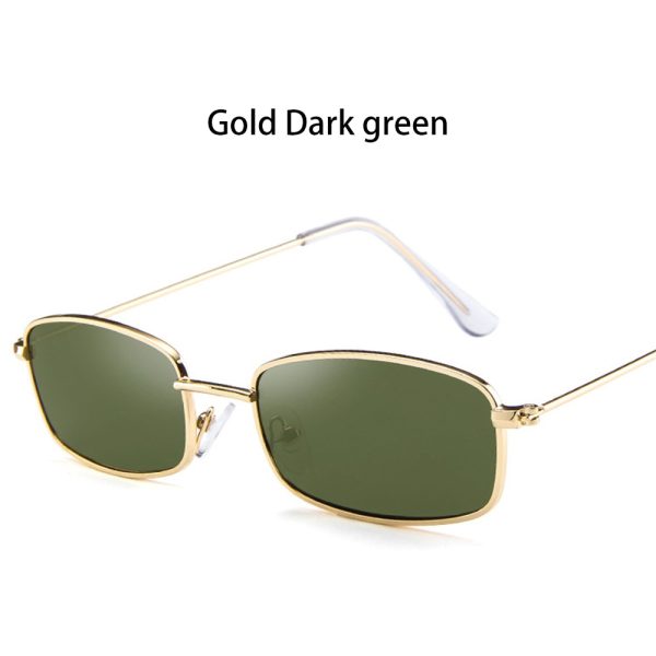 Candy Colors Metal Frame Rectangle Sunglasses Small Retro Shades UV400 Sun Glasses for Men Women Driving Eyewear Summer Goggles - Image 11