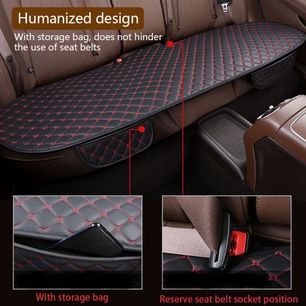 Car Seat Cover Set Universal Leather Car Seat Covers Protection Auto Seats Cushion Pad Mats Chair Protector Interior Accessories - Image 4