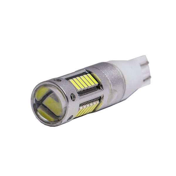 2Pcs H3 H1 W5W T10 White 4014 Chips 30 SMD High Power LED Fog Light Headlight Lamps Bulb Lens DC 12V - Image 2