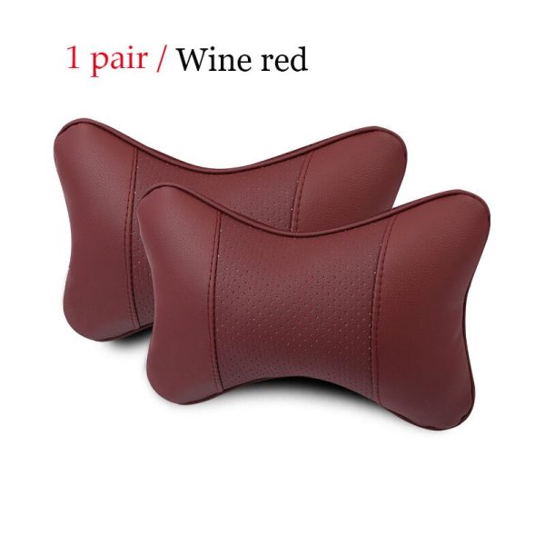 1 pair Luxury Linen material car headrest pillow Unisex Breathable Auto Neck Rest Headrest Cushion Pillows 4 seasons Universal - Image 10