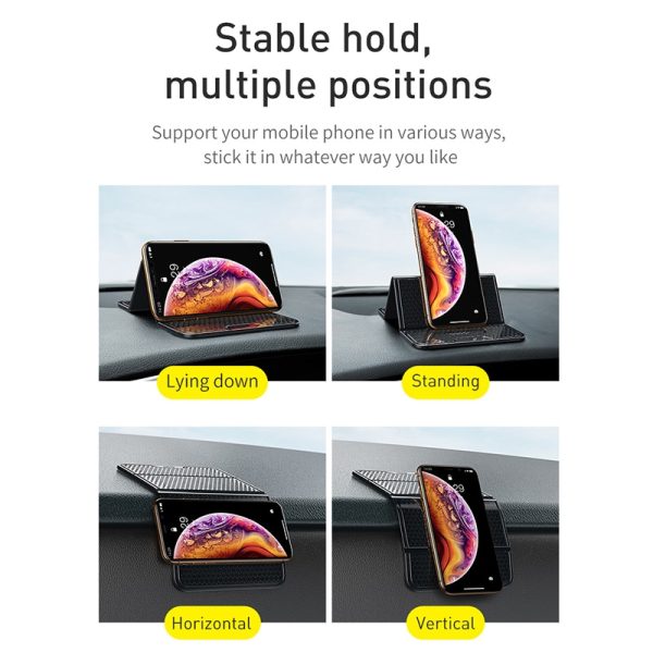 Baseus Car Phone Holder Universal Mobilephone Wall Desk Sticker Multi-Functional Nano Rubber Pad Car Mount Phone Support - Image 3