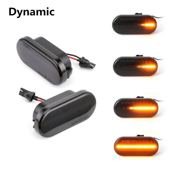 2pieces Led Dynamic Side Marker Turn Signal Light For Volkswagen VW Bora Golf 3 4 Passat 3BG Polo SB6 SEAT Ibiza Leon Skoda Ford - Image 8