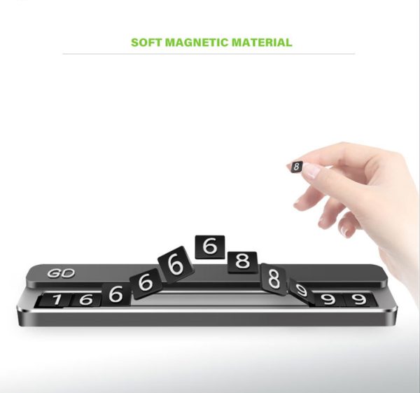 Parking Plate Phone Number Plate Car Car Parking Card Aluminum Alloy High Quality Simple High Temperature Resistance - Image 3
