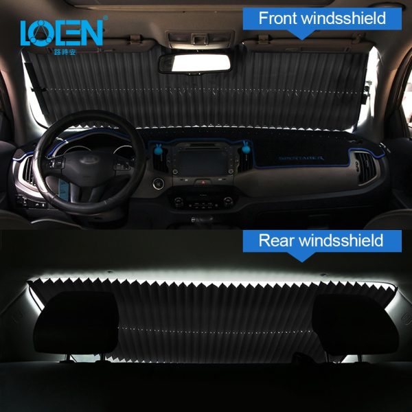 46CM/65CM/70CM/80CM Upgarde Retracta'ble SUV Truck Car Front Windshield Sunshade Rear Window Sun Visor UV Protection Curtain - Image 5