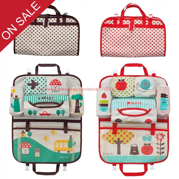 Cartoon diaper baby bag for mom, Car Seat Organizer Thermal Insulated, bolsas maternidade para bebe - Image 3