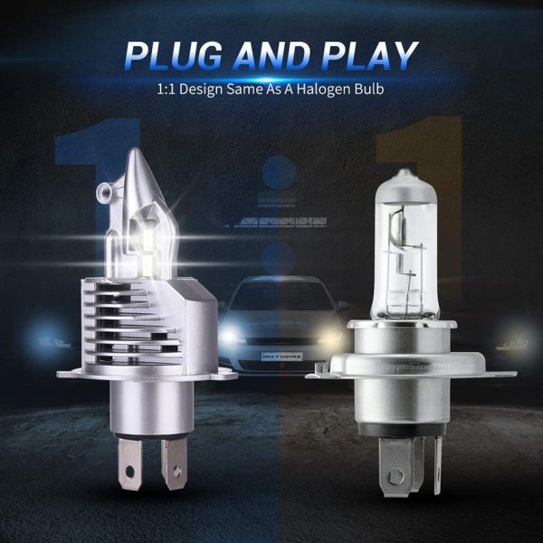 KAFOLEE H4 9003 HB2 LED headlight bulbs 12V 24V 80W 16000LM diode lamps LED H4 for cars high beam dipped beam auto grade chips - Image 6