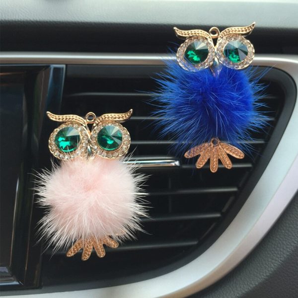 1Pcs Crystal Owl Car Air Freshener Auto Outlet Perfume Clip Interior Accessories Car-styling Vent Solid Fragrance Diffuser - Image 2