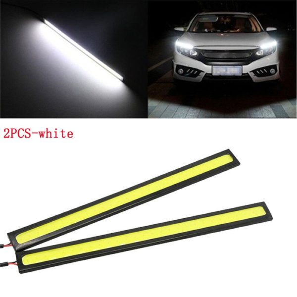 4/2Pcs 17CM Universal Car COB LED Strip Car Running Fog Lamp Driving Strip Light Waterproof 10-16V Flexible Led Strip Accessorie - Image 6