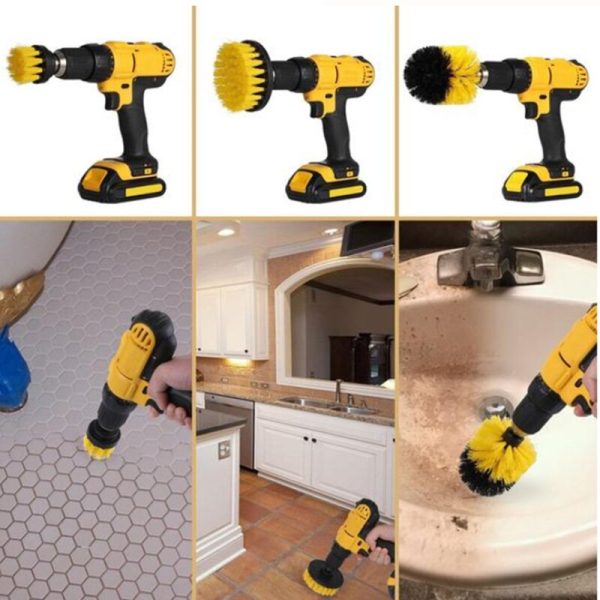 Power Scrubber Brush Set for Bathroom Car | Drill Scrubber Brush - Image 4