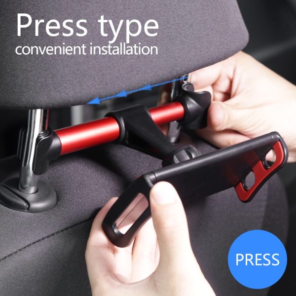4-11.5inch Car Back Seat Phone Holder Tablet Mobile Phone Holder Universal Car Headrest Holder 360 Rotatable Stand Support - Image 4