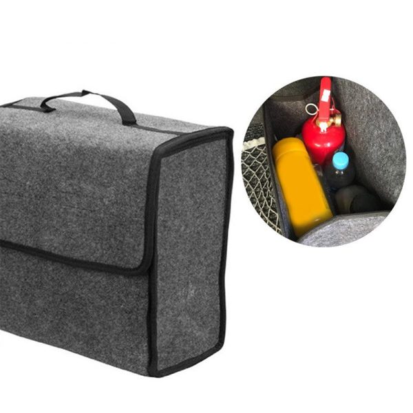 Car Organizer Bag Car Storage Organizer Multipurpose Car Trunk Organizer Car Storage Box Large Capacity Folding Storage Bag - Image 3
