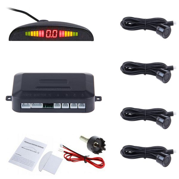 Car Auto Parktronic LED Parking Sensor With 4 Sensors Reverse Backup Car Parking Radar Monitor Detector System Backlight Display - Image 3