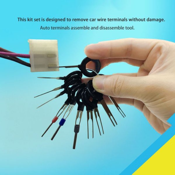 Car Terminal Removal Tool Kit Electrical Wiring Crimp Connector Pin Extractor Kit Car Repair Hand Tool 11pcs 8pcs 3pcs - Image 4