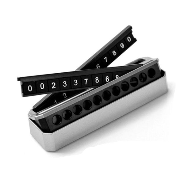 Car Phone Number Auto Parking Card Hidden Drawer Sticker Plate Automobile Temporary Double Sided Switch Number Card - Image 5