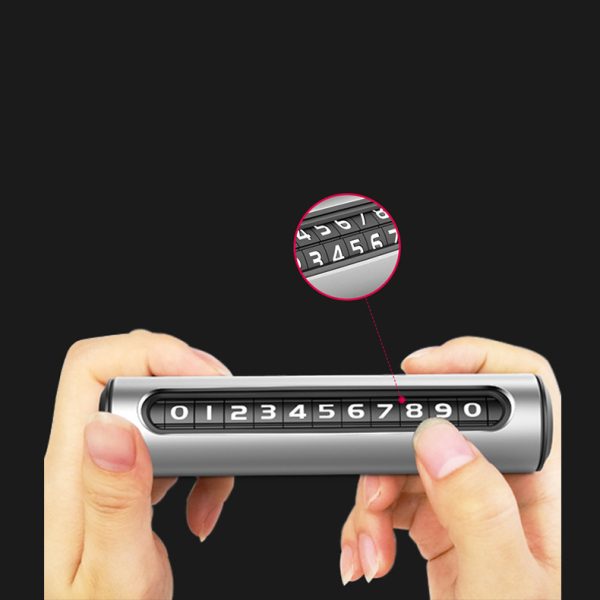 Parking Plate Moving License Plate Number Plate Password Hidden Temporary Parking Plate Metal Gift - Image 2