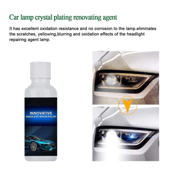 20ml Car Headlight Repair fluid scratch remove Refurbishment Coating Oxidation repair Polishing Car Light Repair Agent  TSLM1 - Image 2