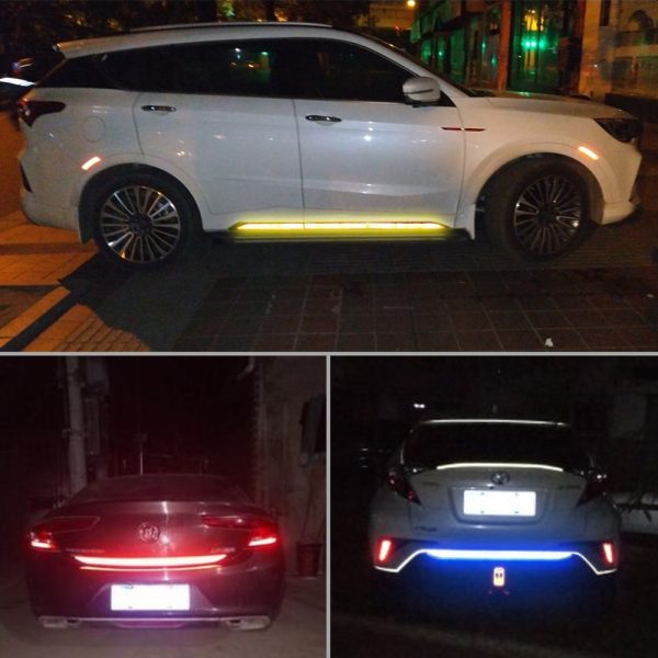 5pcs/set Car Reflectante Reflector Sticker 91*4 Car Body Trunk Exterior Auto Accessories Reflective Tape Reflex Exterior Warning - Image 6