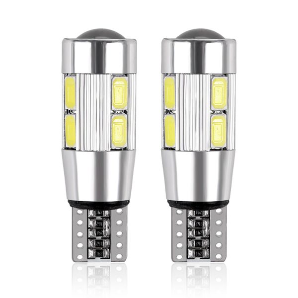 2PCS Car Styling Car Auto LED T10 Canbus 194 W5W 10 SMD 5630 LED Light Bulb No Error LED Light Parking T10 LED Car Side Light
