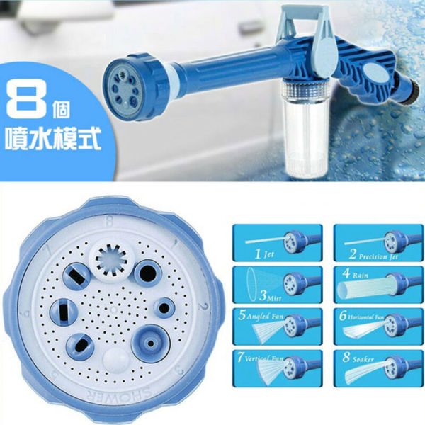 8 Nozzle Ez Jet Water Soap Cannon Dispenser Pump Spray Gun Car Washer US - Image 5