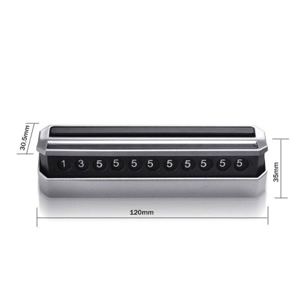 Car Phone Number Auto Parking Card Hidden Drawer Sticker Plate Automobile Temporary Double Sided Switch Number Card - Image 6