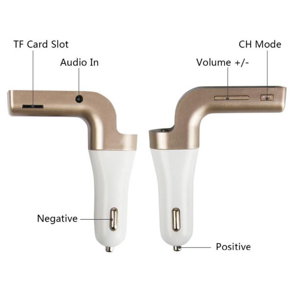 ANLUD Multifunction 4-in-1 CAR G7 Bluetooth FM Transmitter USB Flash Drives TF Music Player Car Kit USB Car Charger - Image 5