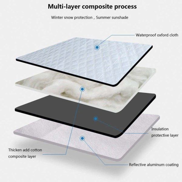Car Snow Block Front Windshield Cover Anti-Frost Anti-Freeze Sunshade Shade Winter Snow Block Auto Supplies Sunshad - Image 6
