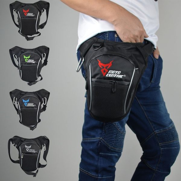 Fashion Motorcycle Drop Leg Bag Hip Bum Fanny Pack Waterproof Motorcycle Bag Outdoor Casual Waist Bag Motorcycle bike Bag Black - Image 7