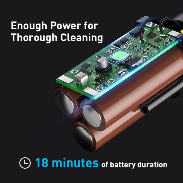 Baseus A2 Car Vacuum Cleaner Mini Handheld Auto Vacuum Cleaner with 5000Pa Powerful Suction For Home & Car & Office - Image 3