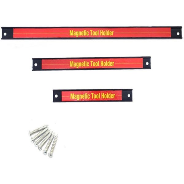 8 12 18 24 Magnetic Tool Holder Bar Organizer Racks for Connecting Strips Tools in the Garage and Workshop - Image 3