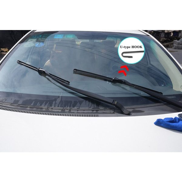 Universal U-type Soft Frameless Bracketless Rubber Car Windshield Wiper Blade 12 14'' 16'' 18'' 19'' 20'' 21'' 22'' 24'' 26'' - Image 6